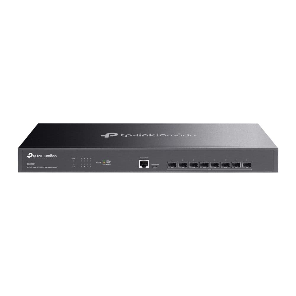 SX3008F - Omada 8-Port 10GE SFP+ L2+ Managed Switch